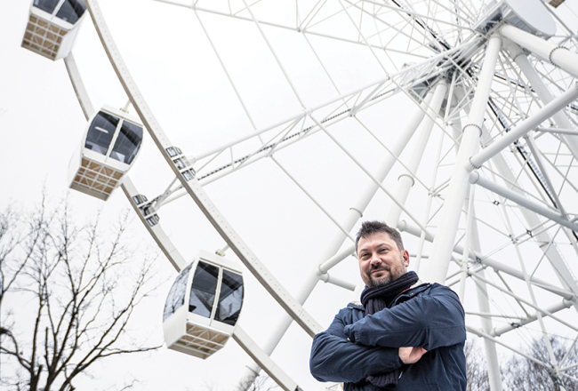 Projekta īstenotāja RPR Operators pārstāvis Dimitrijs Uspenskis.
Foto — Ieva Salmane